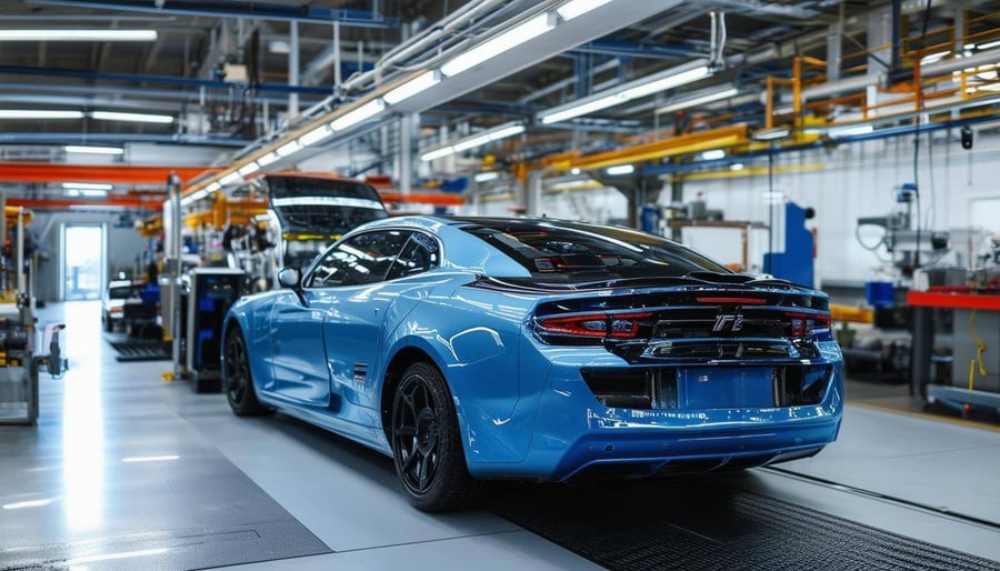car on manufacturing line
