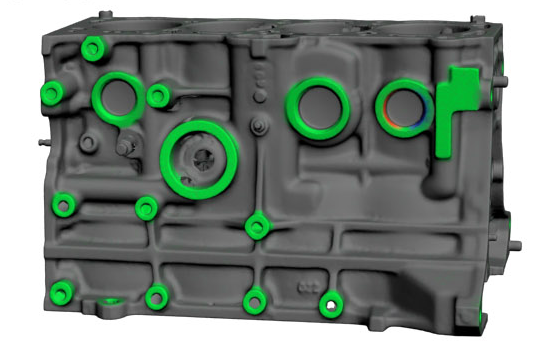 Live.Inspection-Deviation Map applied on the scan data Example